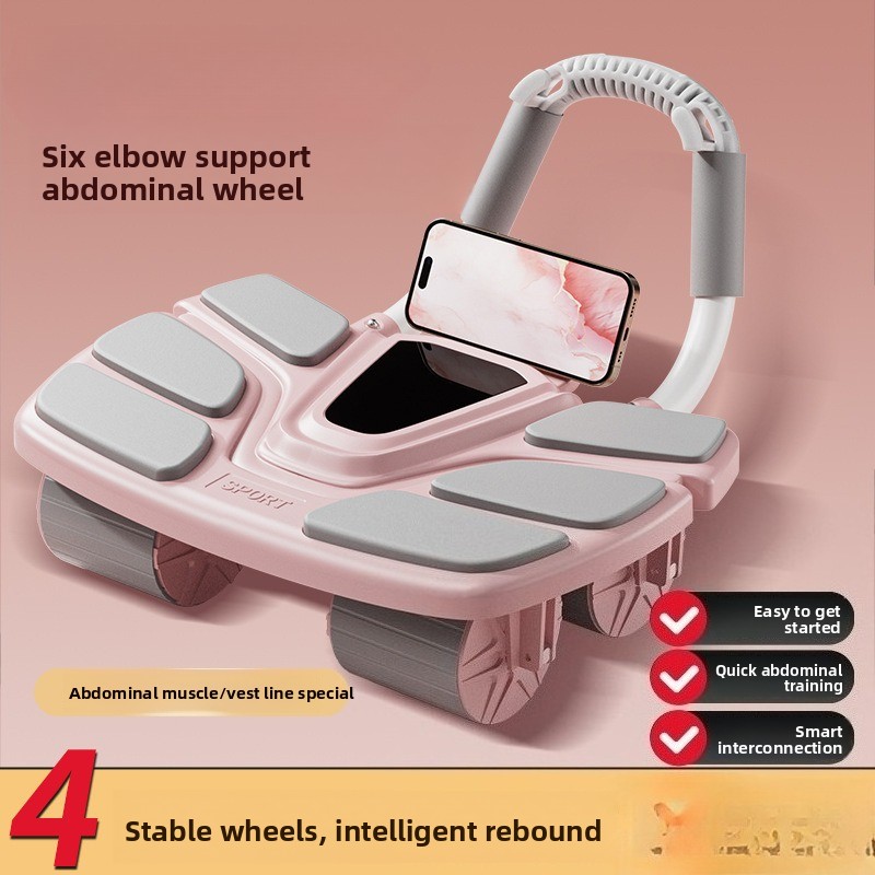 Ab Roller Wheel With Elbow Support - Ruota per Addominali con Supporto a