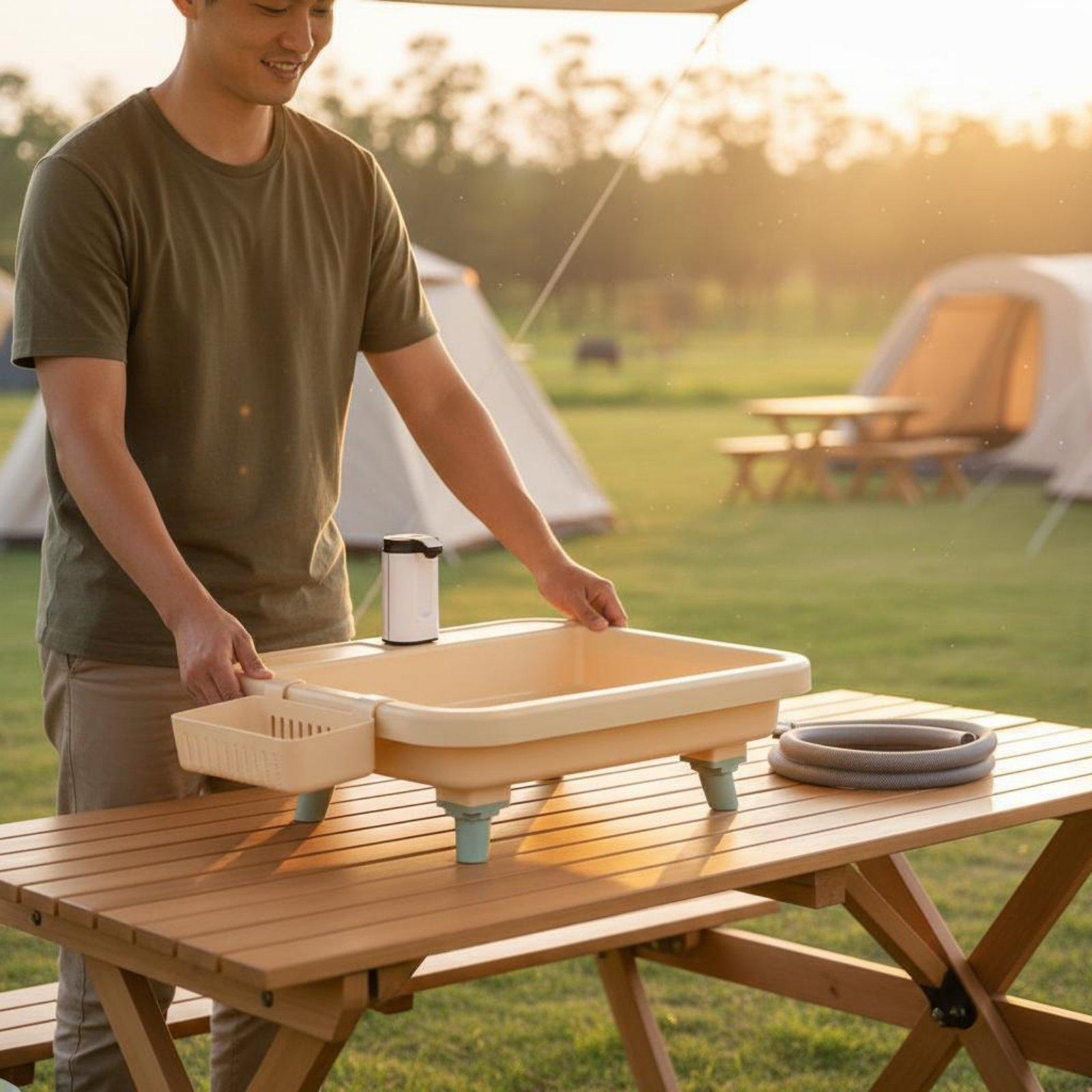Camping - Lavandino da Campeggio Portatile con Rubinetto