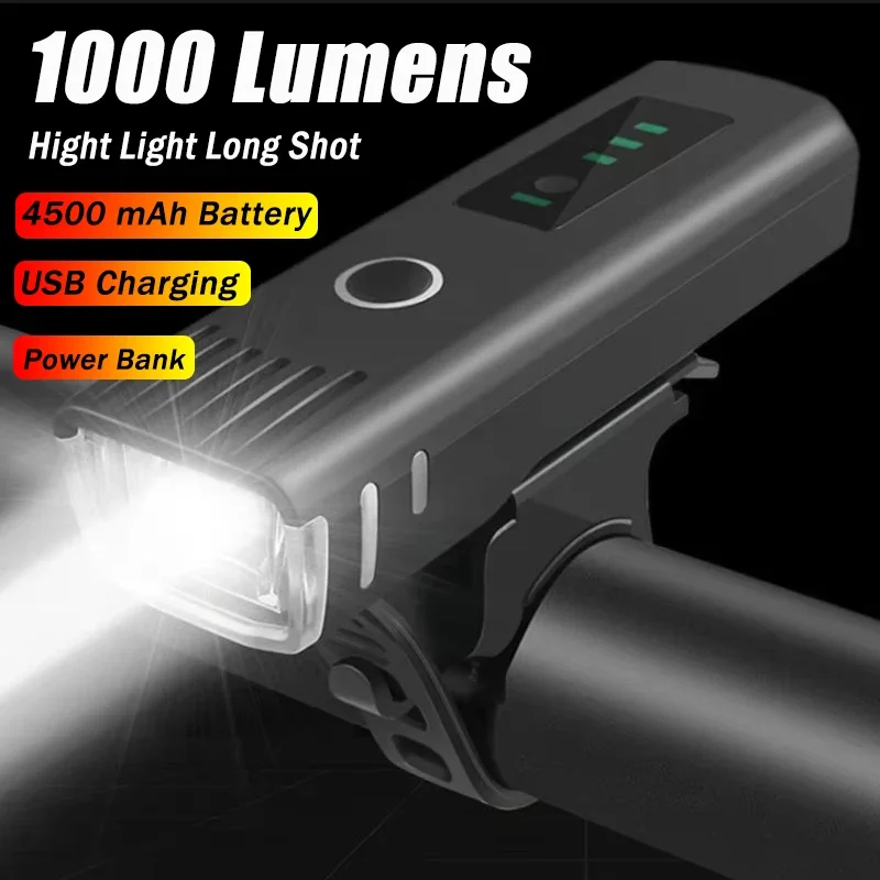 Rechargeable Bicycle Headlight 1000 Lumen - Luce anteriore per bicicletta da 1000