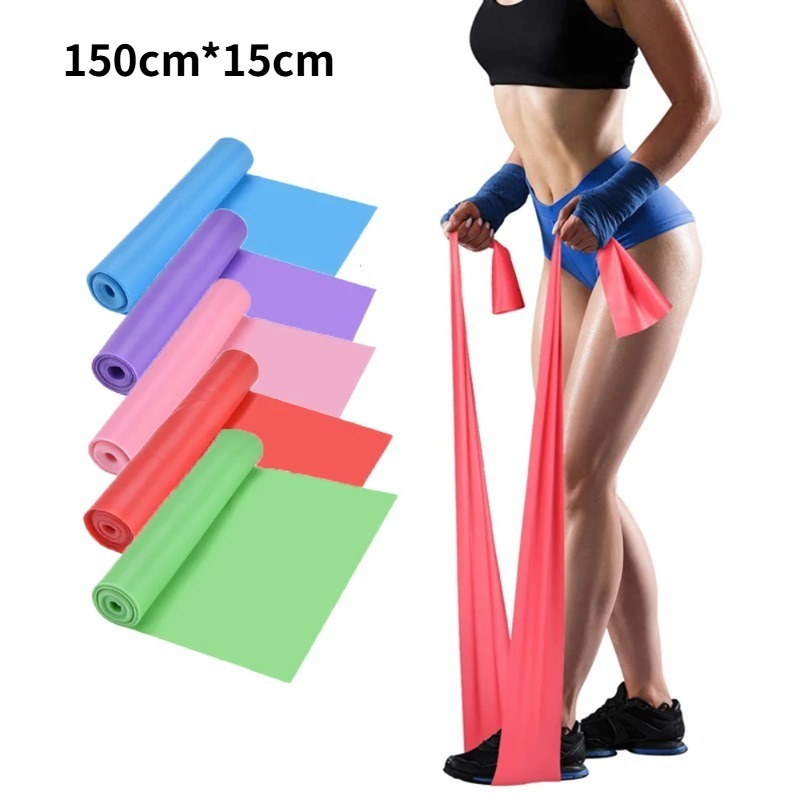 Pilates Bar Kit With Resistance Bands - Fasce di Resistenza in Lattice Naturale,