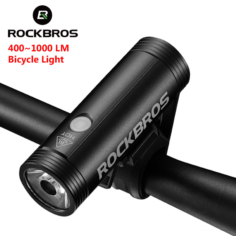 Rechargeable Bicycle Headlight 1000 Lumen - ROCKBROS Luce per bici Torcia anteriore