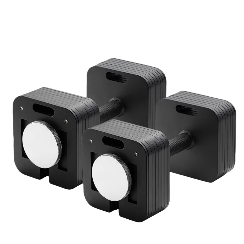 Adjustable Dumbbell Pair 40Kg - Set Multifunzionale Staccabile per Bilanciere e
