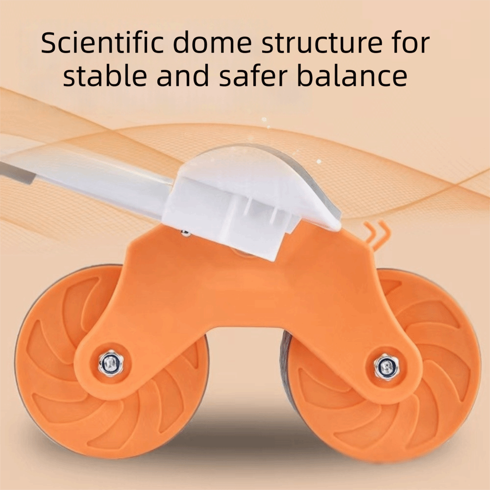 Ab Roller Wheel With Elbow Support - Rullo addominale automatico in acciaio ABS