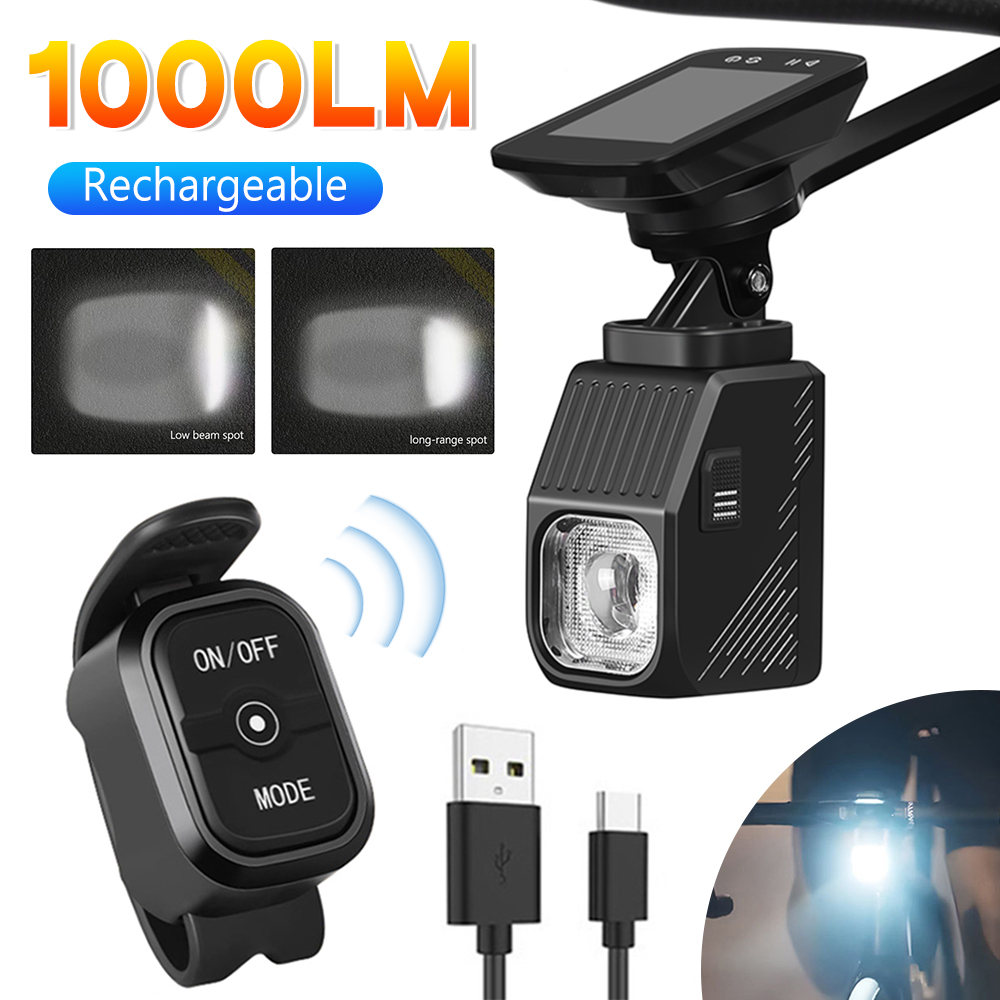 Rechargeable Bicycle Headlight 1000 Lumen - Faro per bicicletta da strada ad