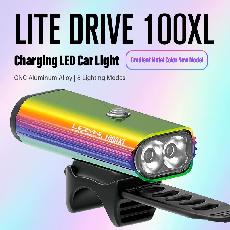 Rechargeable Bicycle Headlight 1000 Lumen - LEZYNE Luce Anteriore per Bicicletta 1000