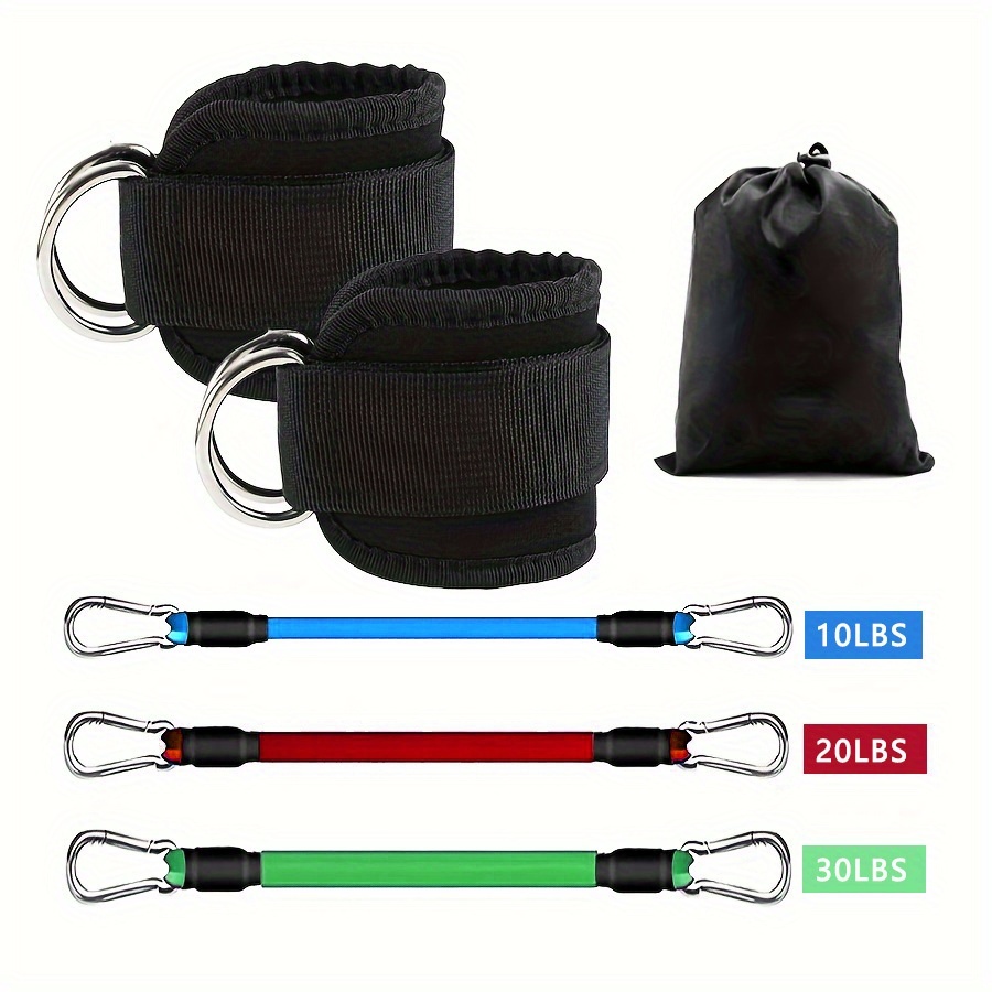 Pilates Bar Kit With Resistance Bands - Fasce di resistenza alla caviglia da