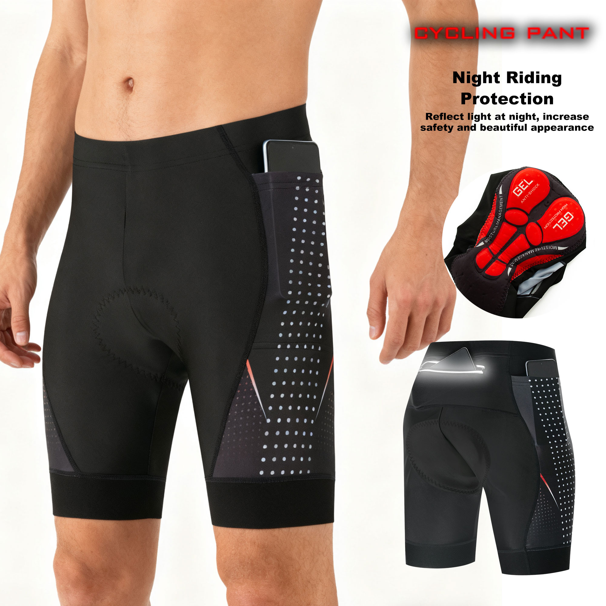Padded Cycling Shorts 5D Gel - Pantaloncini da Ciclismo Premium con Imbottitura