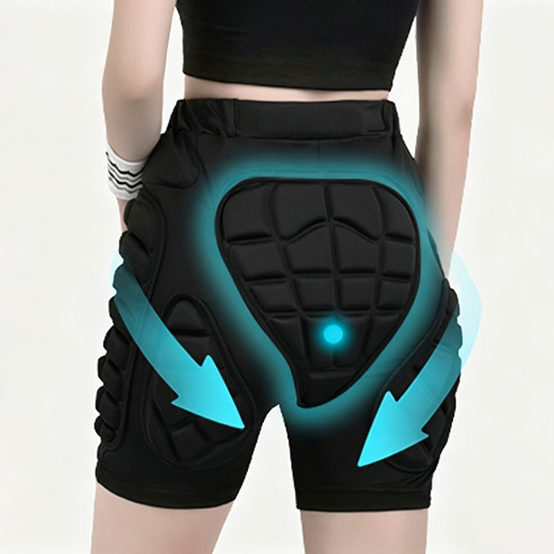 Cycling - Pantaloncini Imbottiti con Protezioni per Ginocchia