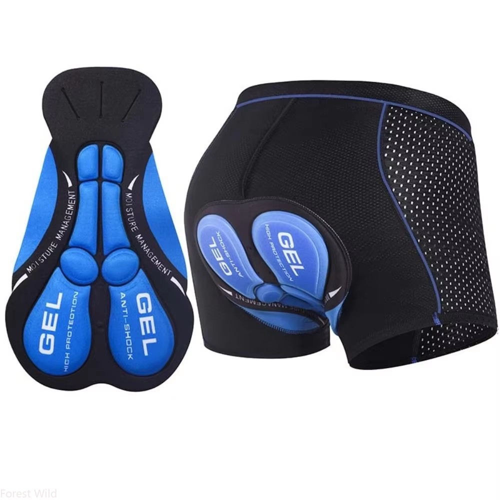 Padded Cycling Shorts 5D Gel - Pantaloncini da ciclismo traspiranti antiurto con