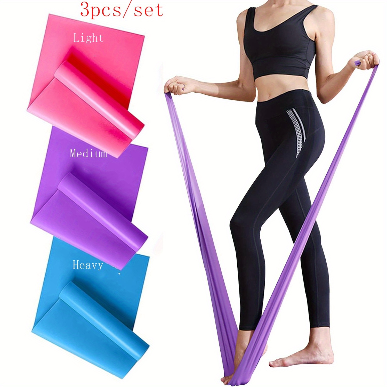 Pilates Bar Kit With Resistance Bands - Fasce di resistenza da 1/3 pezzi
