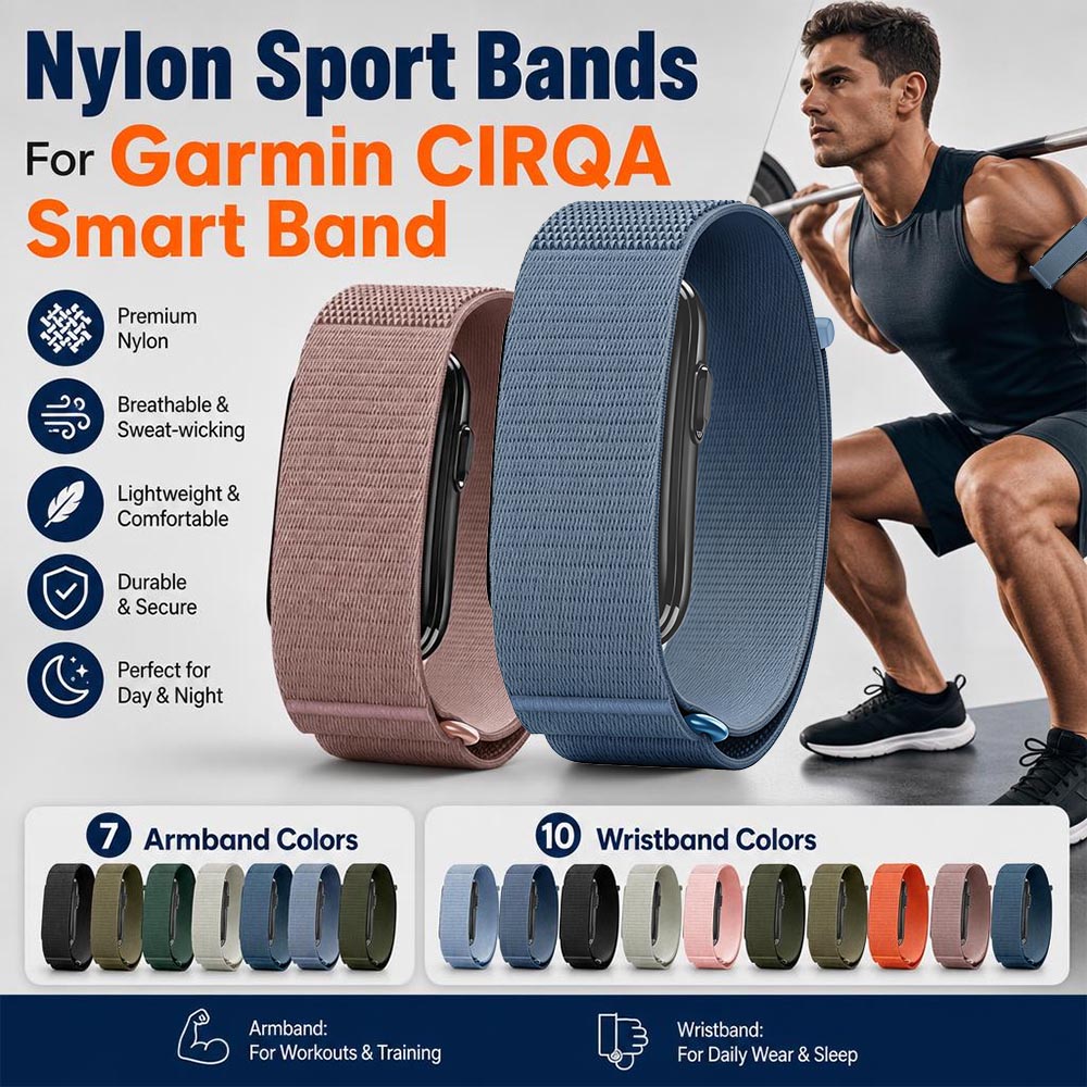 Resistance Bands Set With Handles - Cinturino Premium in Nylon Intrecciato per