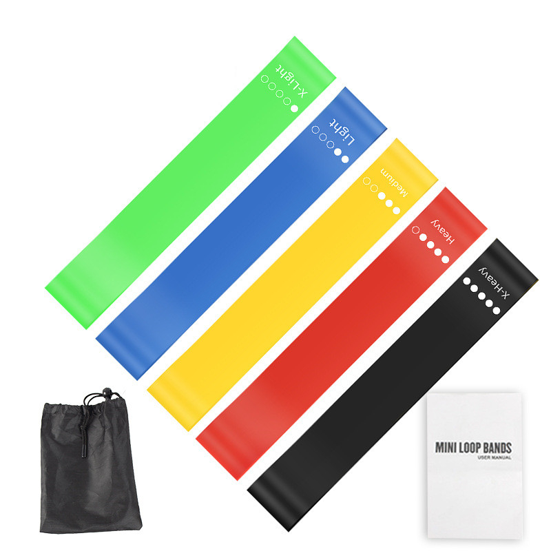 Pilates Bar Kit With Resistance Bands - Set di 5 Fasce di Resistenza