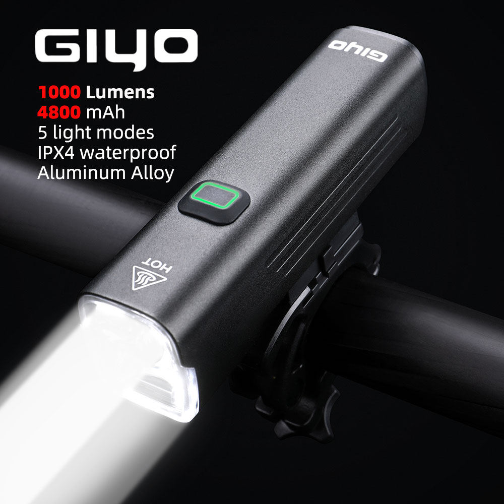 Rechargeable Bicycle Headlight 1000 Lumen - GIYO 1000 Lumen Luce per bicicletta
