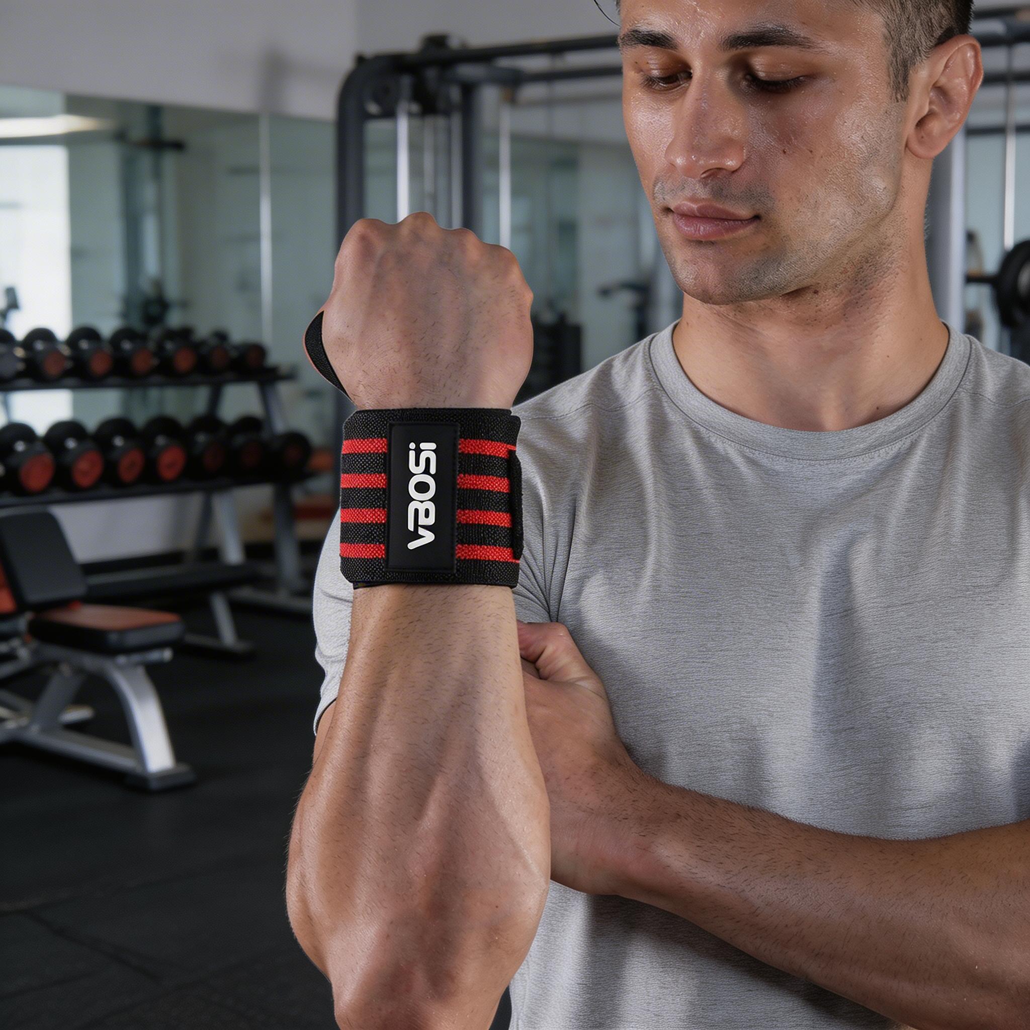 Wrist Wraps Weightlifting Support - VBOSi Fascia da Polso Regolabile (1