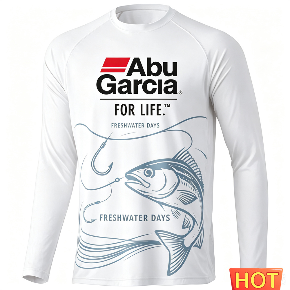 Fishing - T-shirt da Pesca a Maniche Lunghe