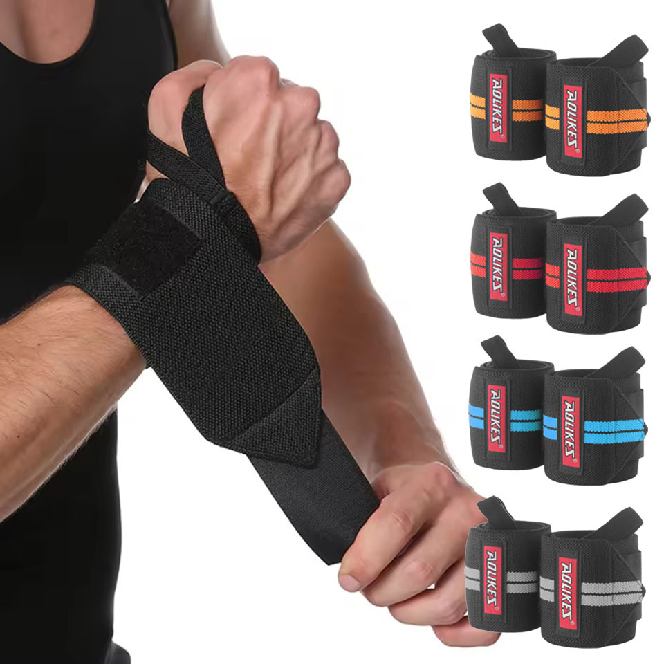 Wrist Wraps Weightlifting Support - AOLIKES Fasce da Polso per Fitness,