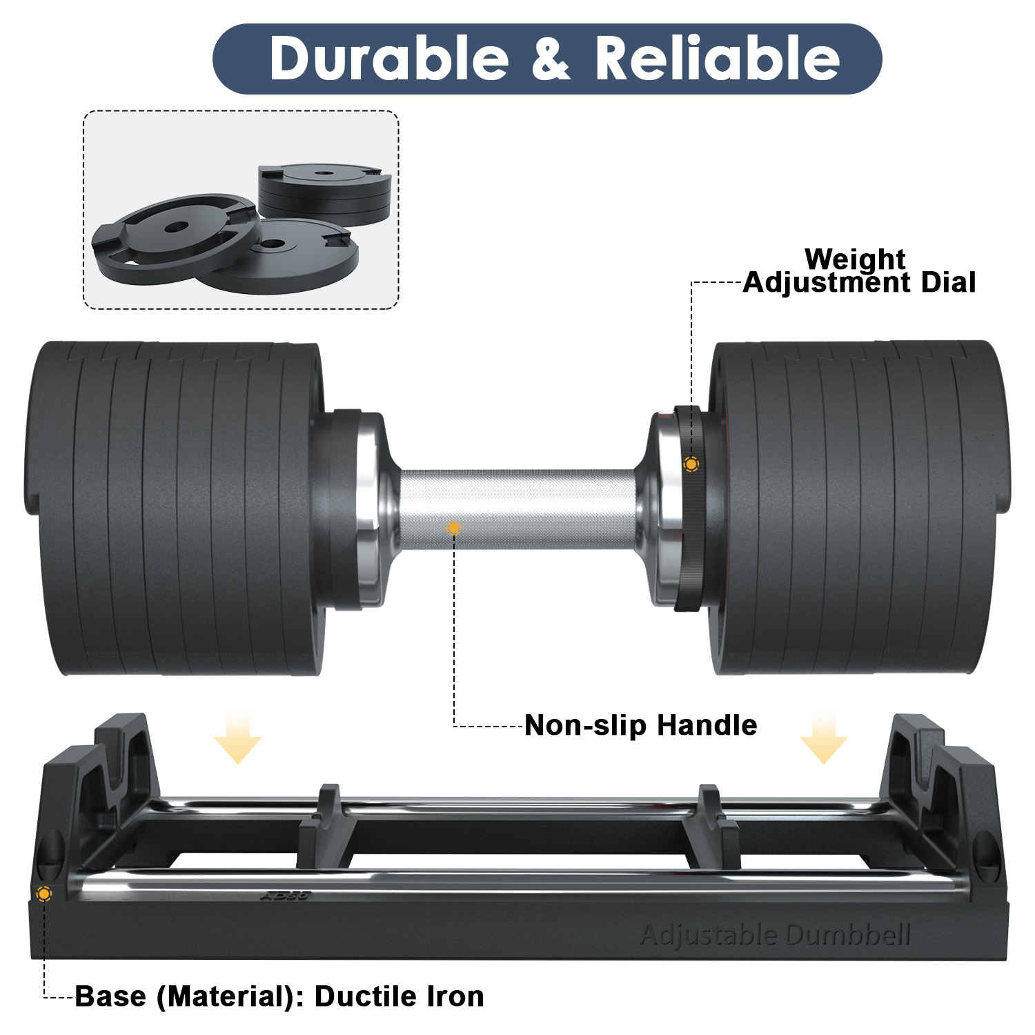 Attrezzatura da Palestra Comme - Adjustable Dumbbell Pair 40Kg recensione e prezzo