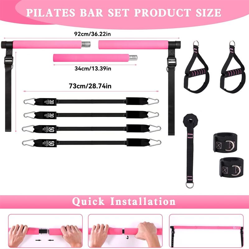 Kit Multifunzionale per Pilate - Pilates Bar Kit With Resistance Bands recensione e prezzo
