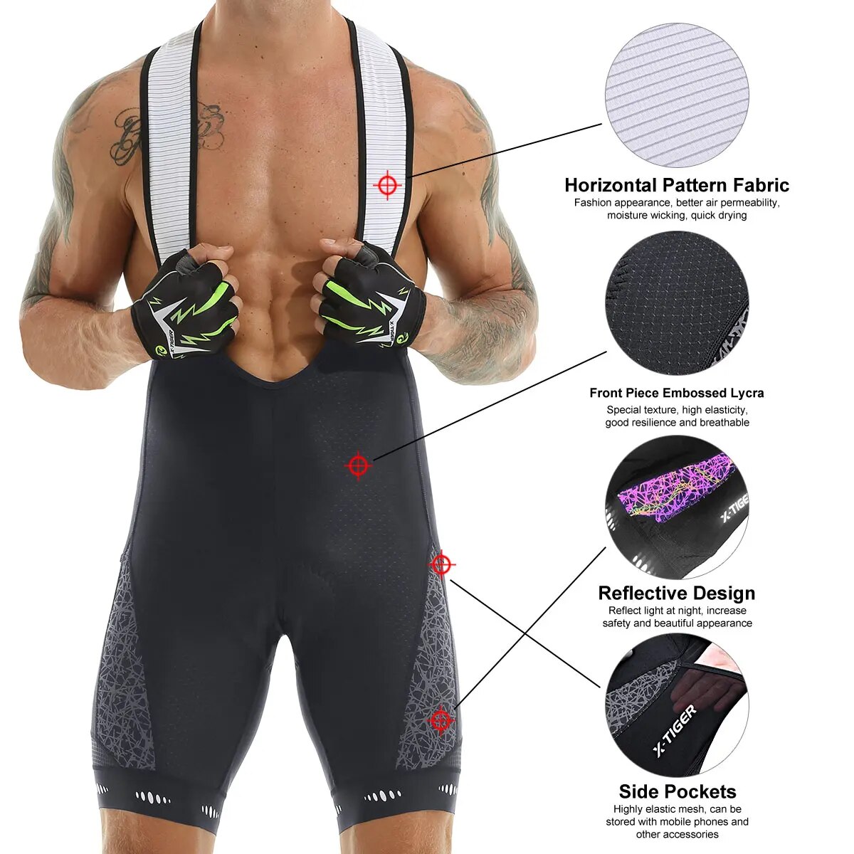 Pantaloncini con bretelle da c - Padded Cycling Shorts 5D Gel recensione e prezzo