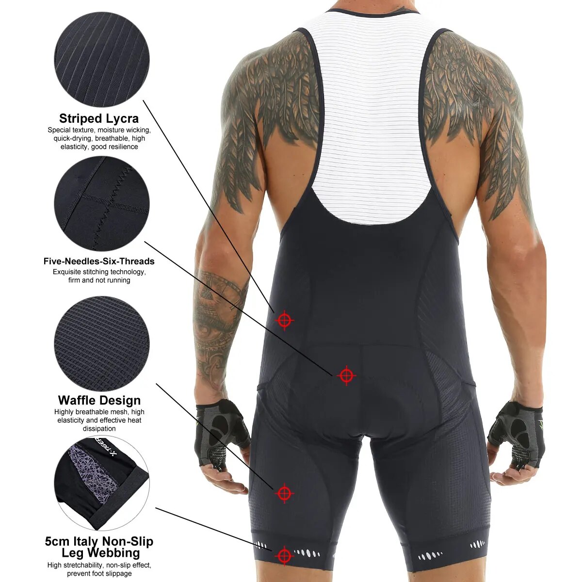 Pantaloncini con bretelle da c - Padded Cycling Shorts 5D Gel recensione e prezzo