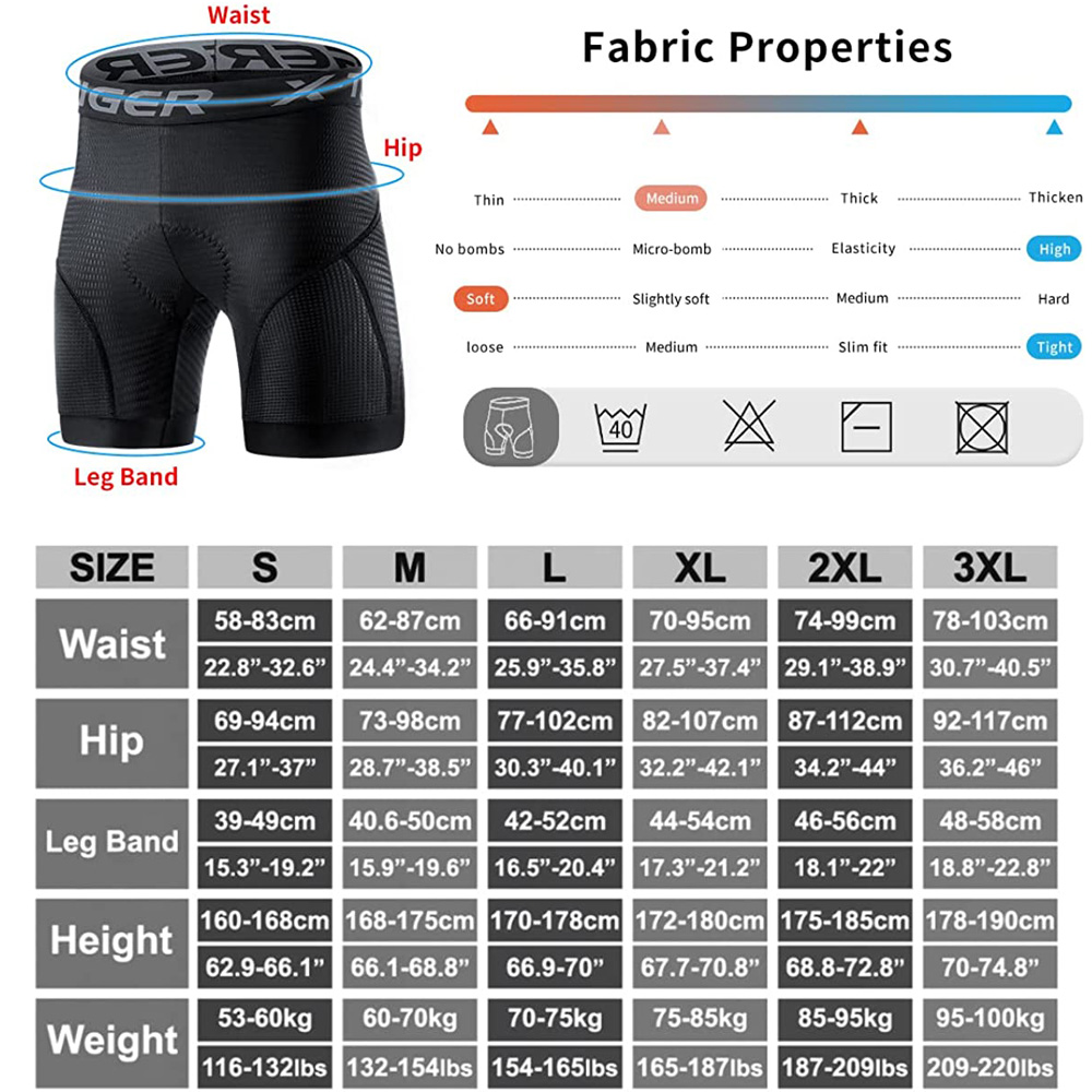 X-TIGER Pantaloncini intimi da - Padded Cycling Shorts 5D Gel recensione e prezzo