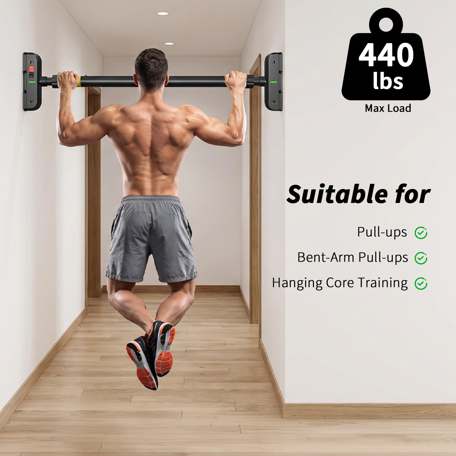Barra per trazioni da porta, b - Door Pull Up Bar No Screw recensione e prezzo
