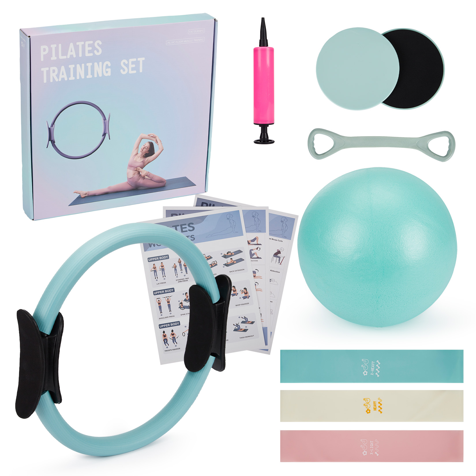 Set per Allenamento Pilates, A - Resistance Bands Set With Handles recensione e prezzo