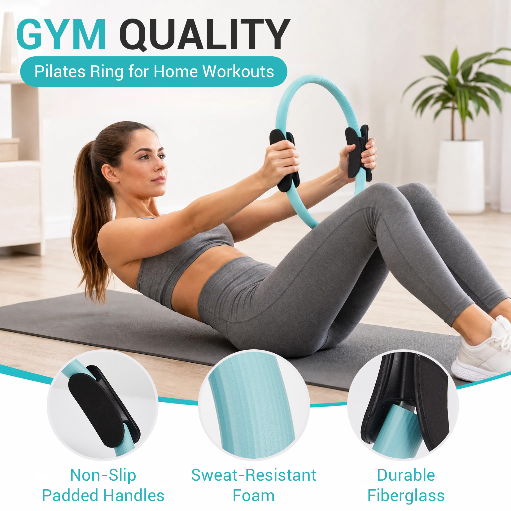 Set per Allenamento Pilates, A - Resistance Bands Set With Handles recensione e prezzo